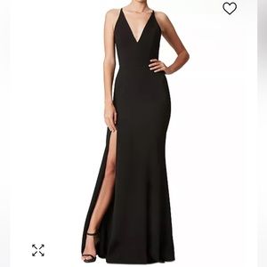 NWT Dress the Population  Iris High-Slit Evening Gown size small 198